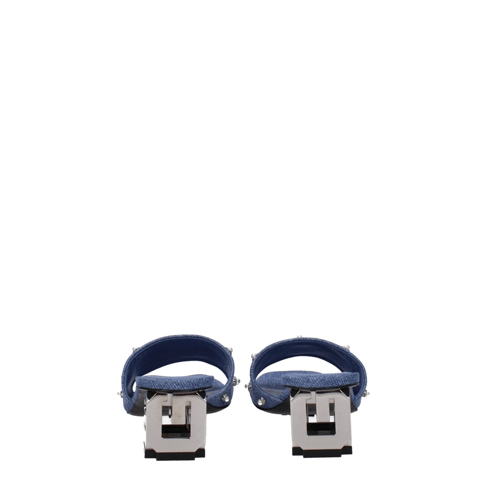 Givenchy Blue Fabric Sandals by Givenchy