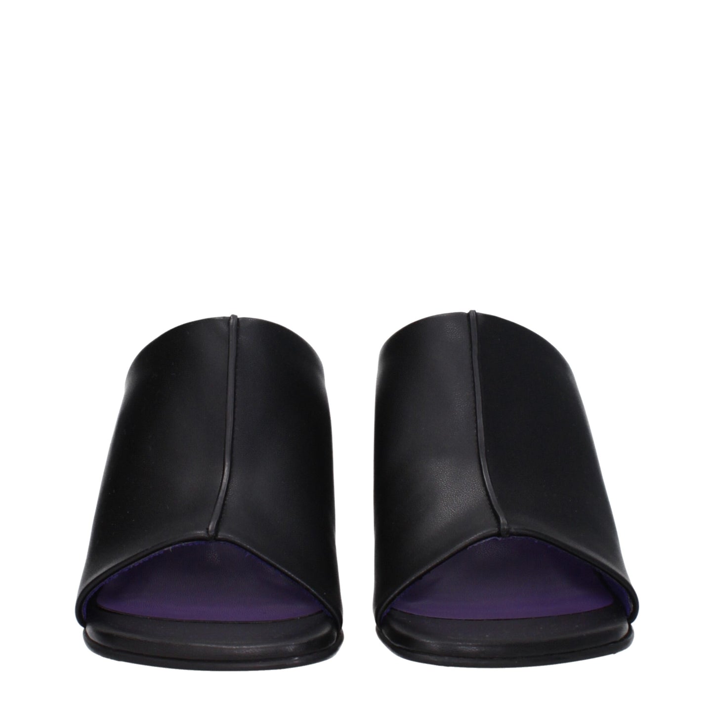 Stella McCartney Black Leather Stiletto Heel Sandals