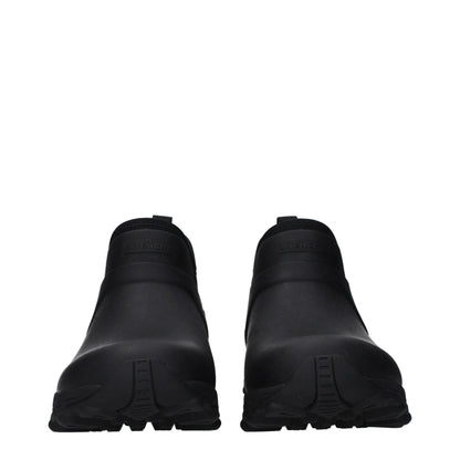 Givenchy Black Cotton Ankle Boots by Givenchy