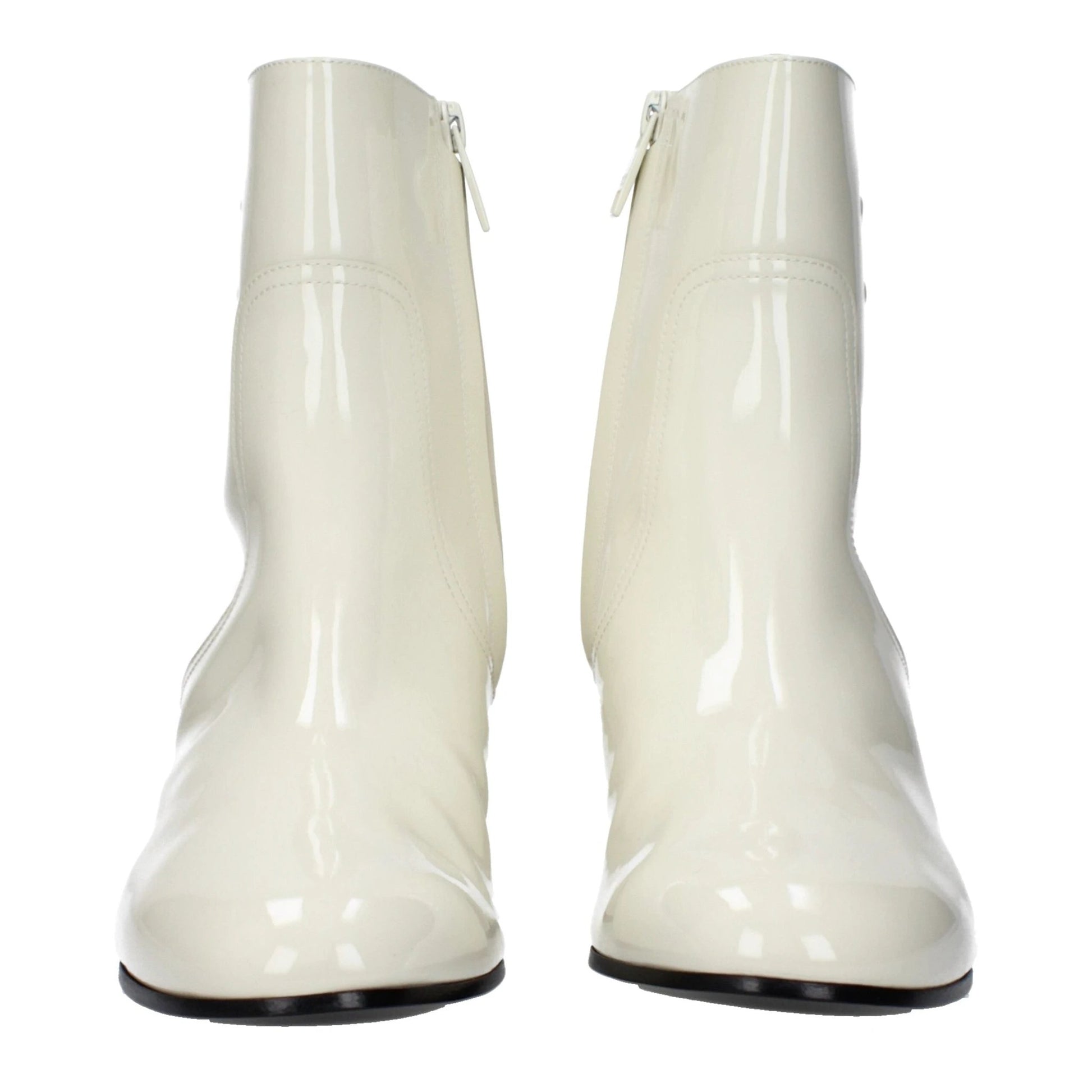 Celine Beige Leather Ankle Boots by Celine