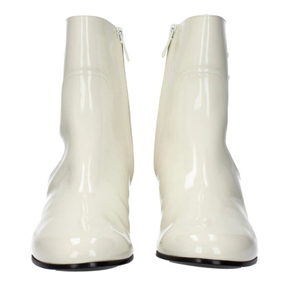 Celine Beige Leather Ankle Boots by Celine