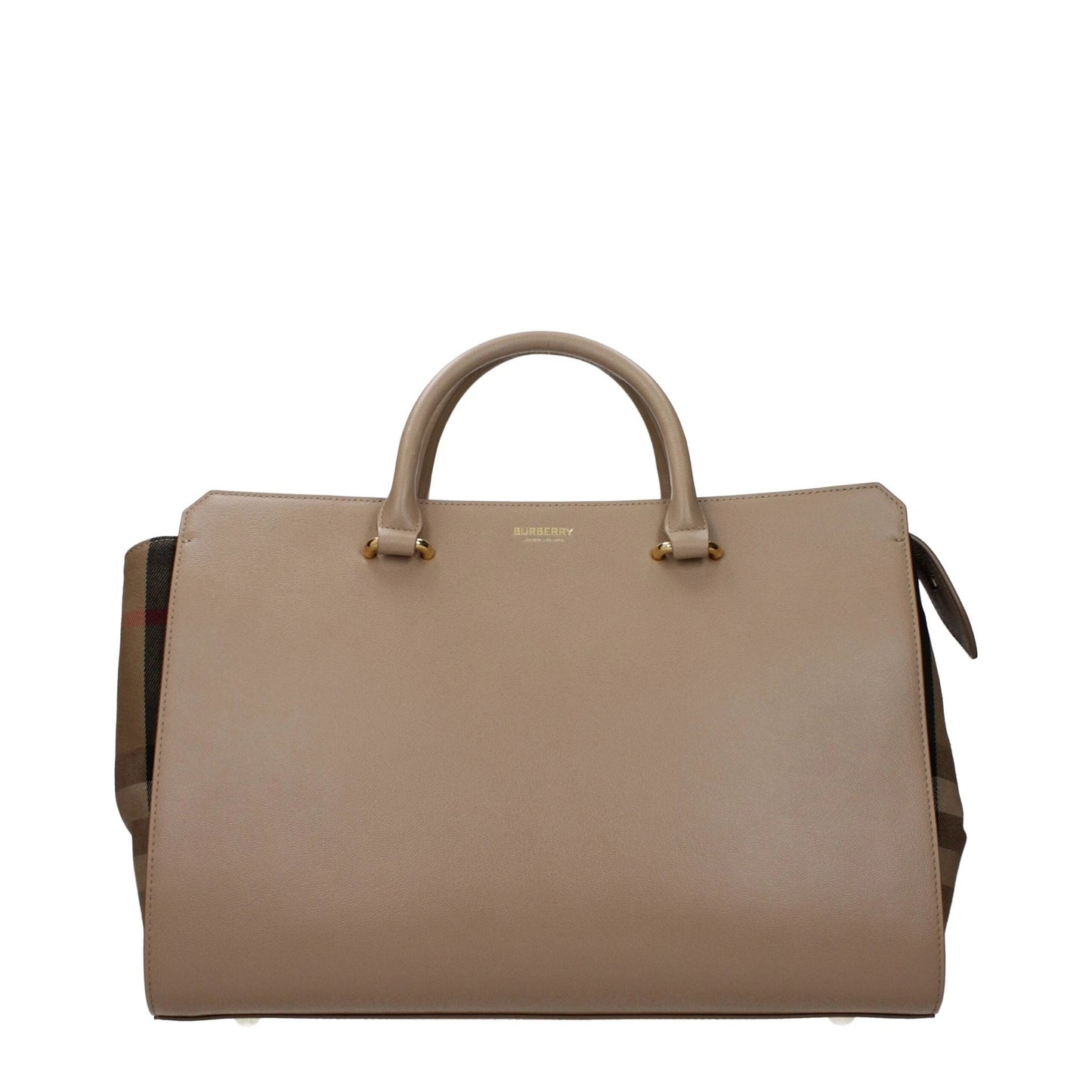 Burberry Beige Leather Handbag by Burberry