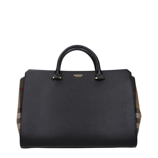 Burberry Black Leather Handbag by Burberry