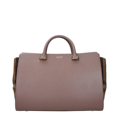 Burberry Gray Leather Handbag by Burberry