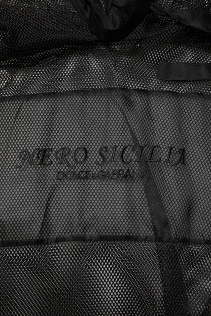 Dolce & Gabbana Black See Through Hooded Pullover Sweater by Dolce & Gabbana