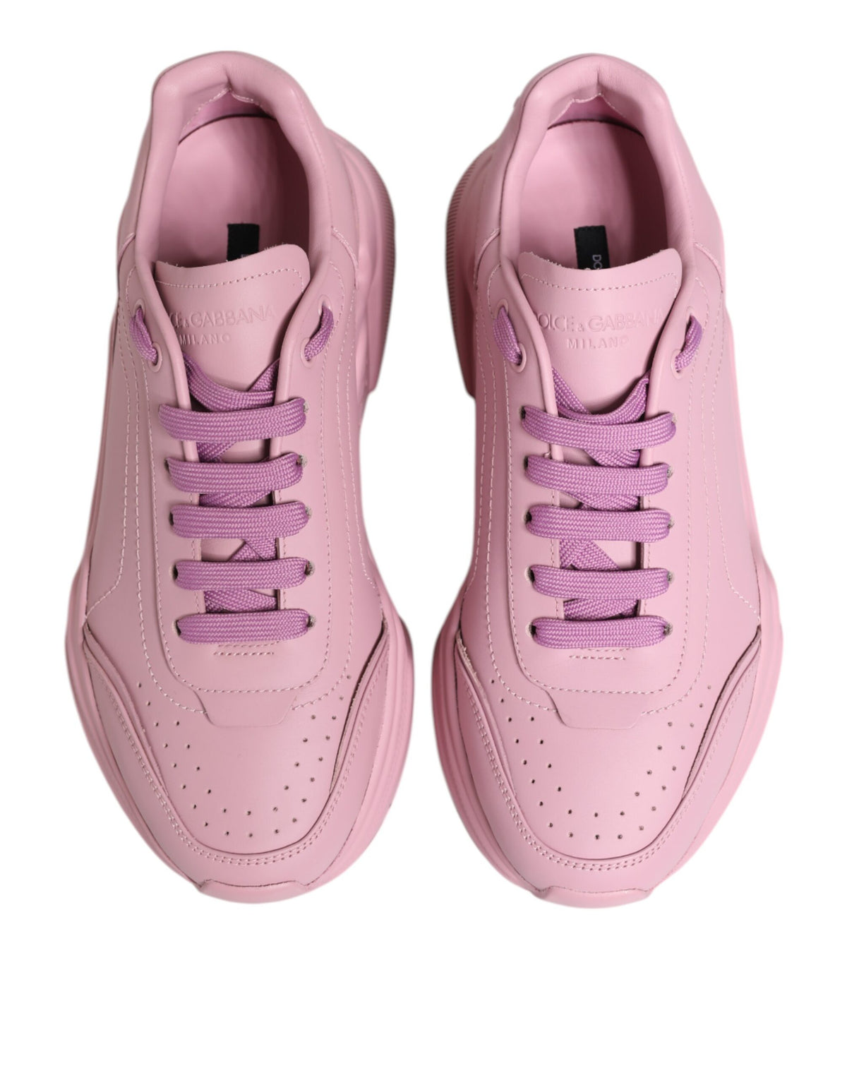 Baskets Dolce & Gabbana homme Daymaster en cuir de veau rose – MV8436