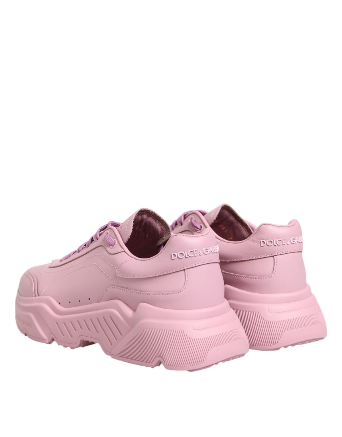 Baskets Dolce & Gabbana homme Daymaster en cuir de veau rose – MV8436