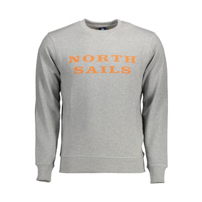 North Sails Grigio Cotton Men Sweatshirt by North Sails
