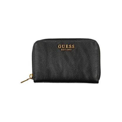 Guess Jeans Noir Polyuréthane Portefeuille Femme ARJA SLG