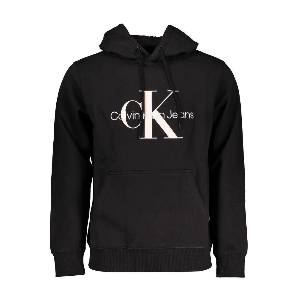 Calvin Klein Black Cotton Men Sweater by Calvin Klein