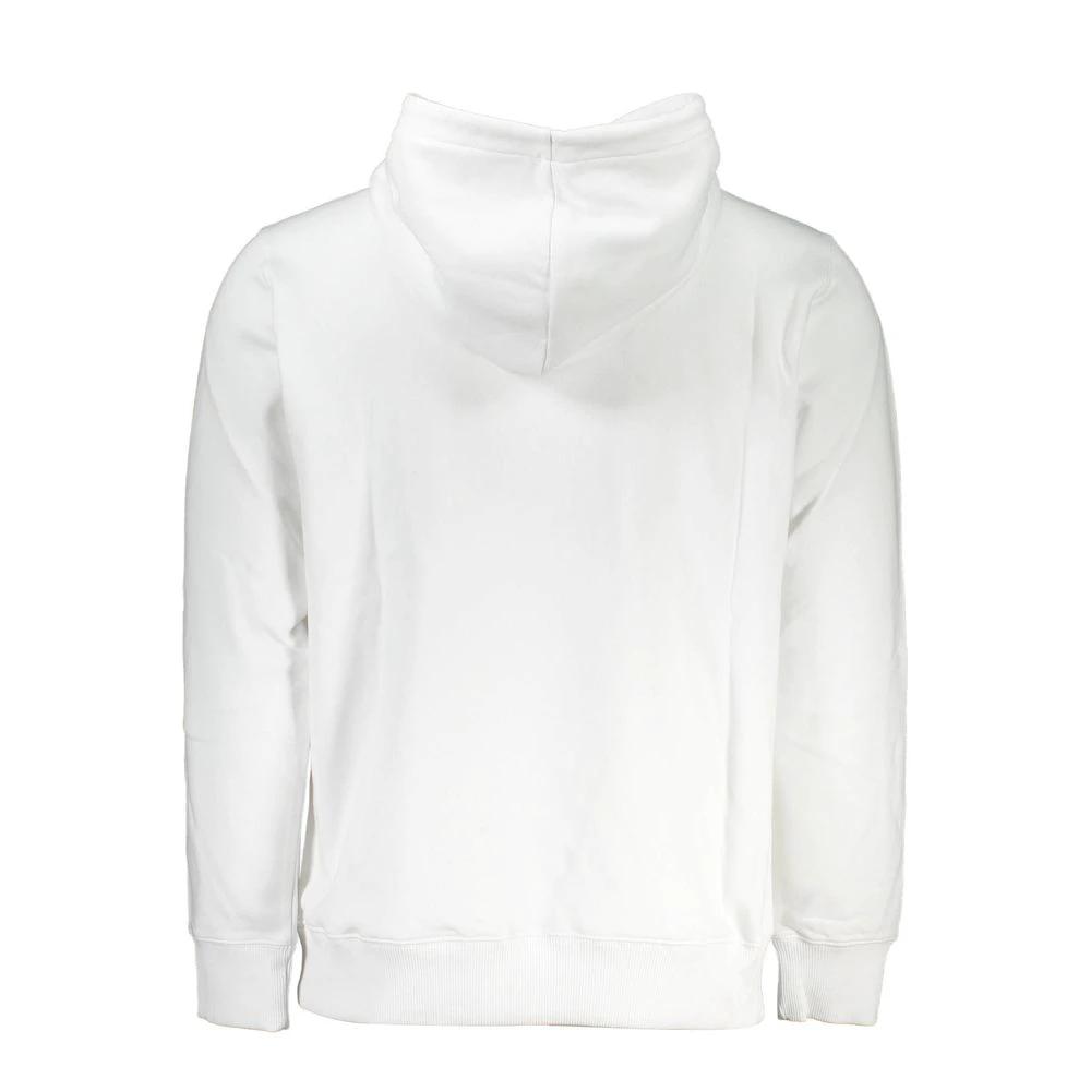 Calvin Klein White Cotton Men Sweatshirt by Calvin Klein