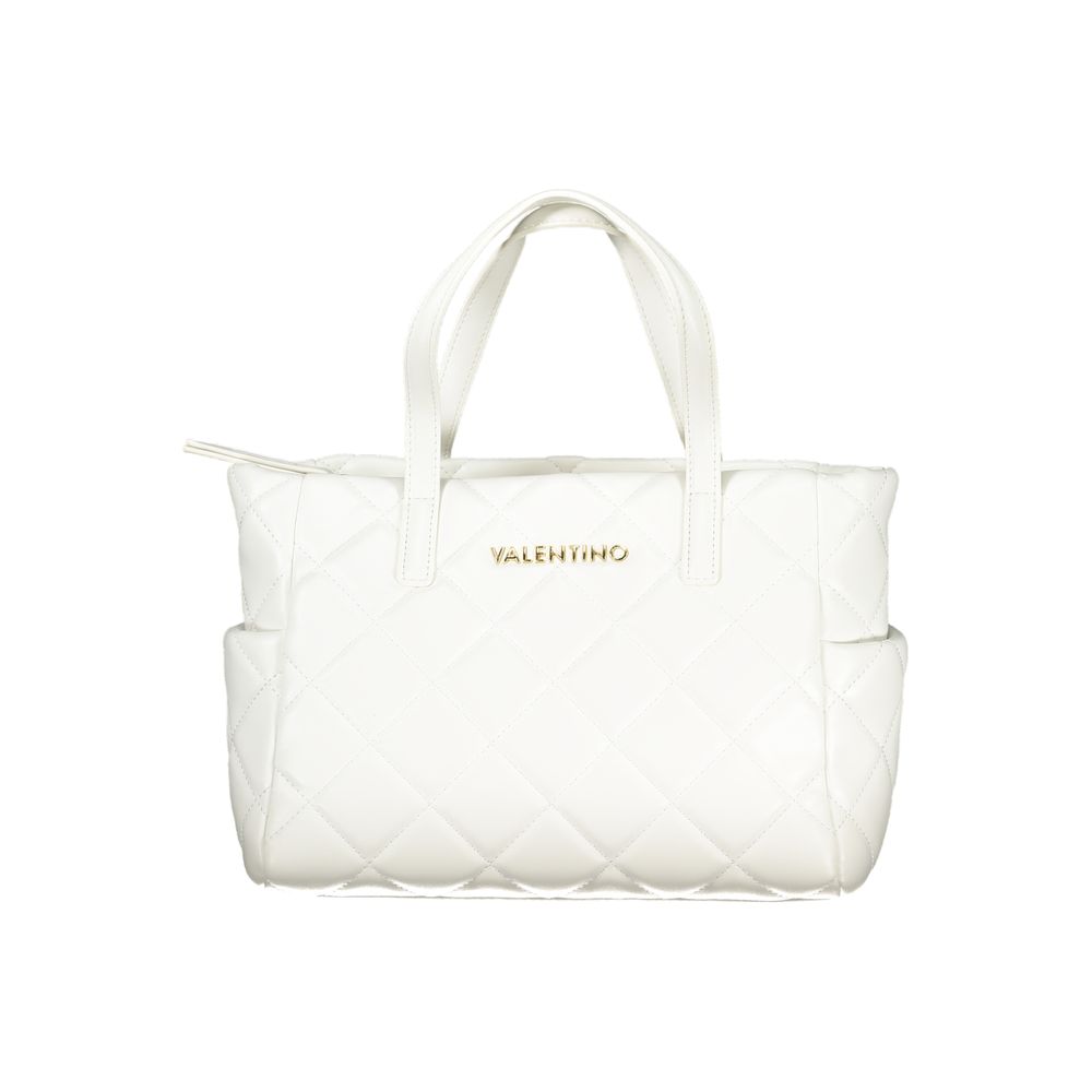 Valentino White Polyurethane Women's Bag – Sac Femme Blanc Multi-Poches