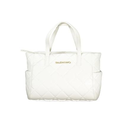 Valentino White Polyurethane Women's Bag – Sac Femme Blanc Multi-Poches