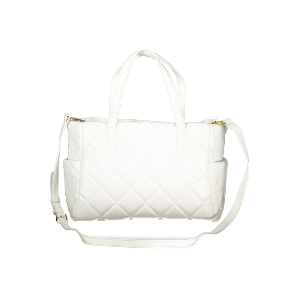 Valentino White Polyurethane Women's Bag – Sac Femme Blanc Multi-Poches
