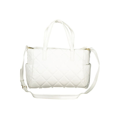 Valentino White Polyurethane Women's Bag – Sac Femme Blanc Multi-Poches