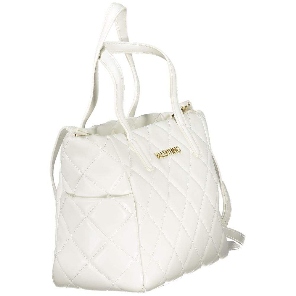 Valentino White Polyurethane Women's Bag – Sac Femme Blanc Multi-Poches