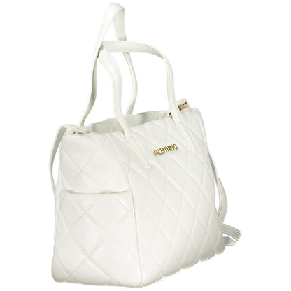 Valentino White Polyurethane Women's Bag – Sac Femme Blanc Multi-Poches