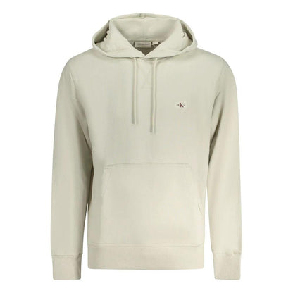 Calvin Klein Beige Cotton Men's Hoodie by Calvin Klein
