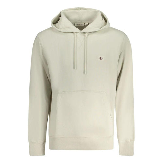 Calvin Klein Beige Cotton Men's Hoodie by Calvin Klein