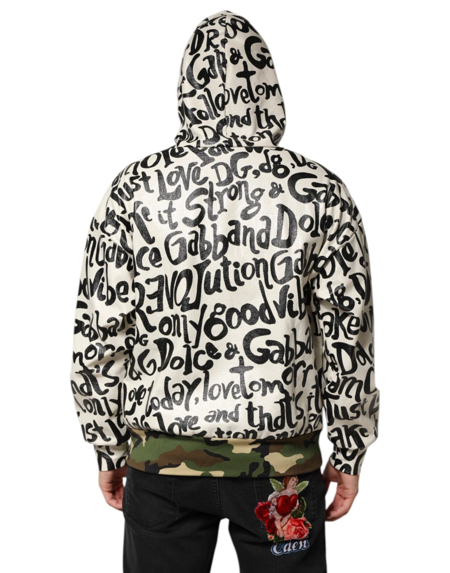 Dolce & Gabbana Multicolor Hooded DGMania Sweatshirt Sweater by Dolce & Gabbana