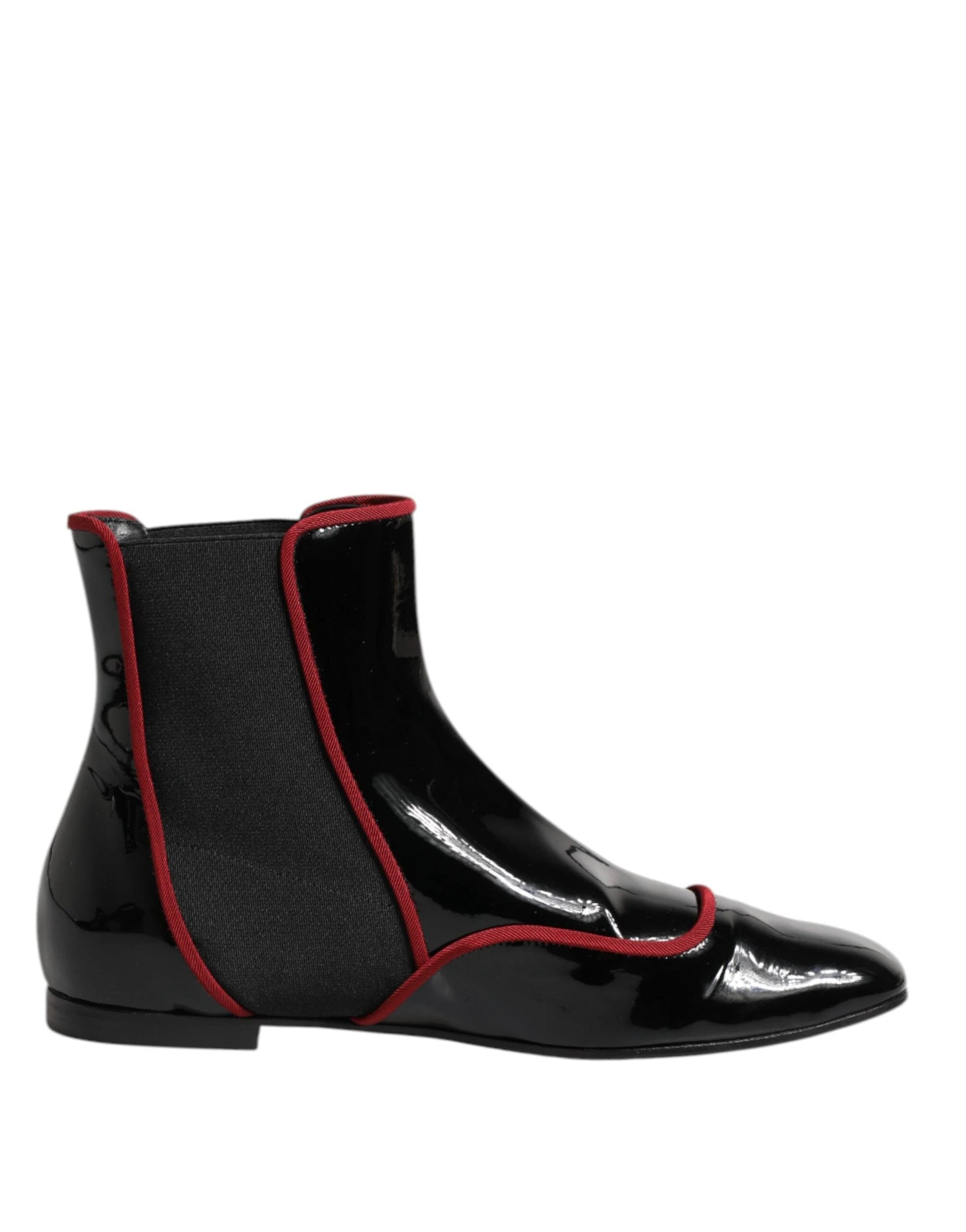 Dolce & Gabbana Black Jackie Buttoned Chelsea Boots Shoes by Dolce & Gabbana