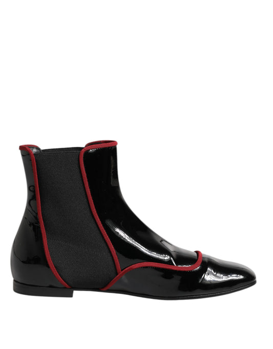 Bottines chelsea boutonnées Dolce & Gabbana Jackie en cuir de veau noir – LA13312
