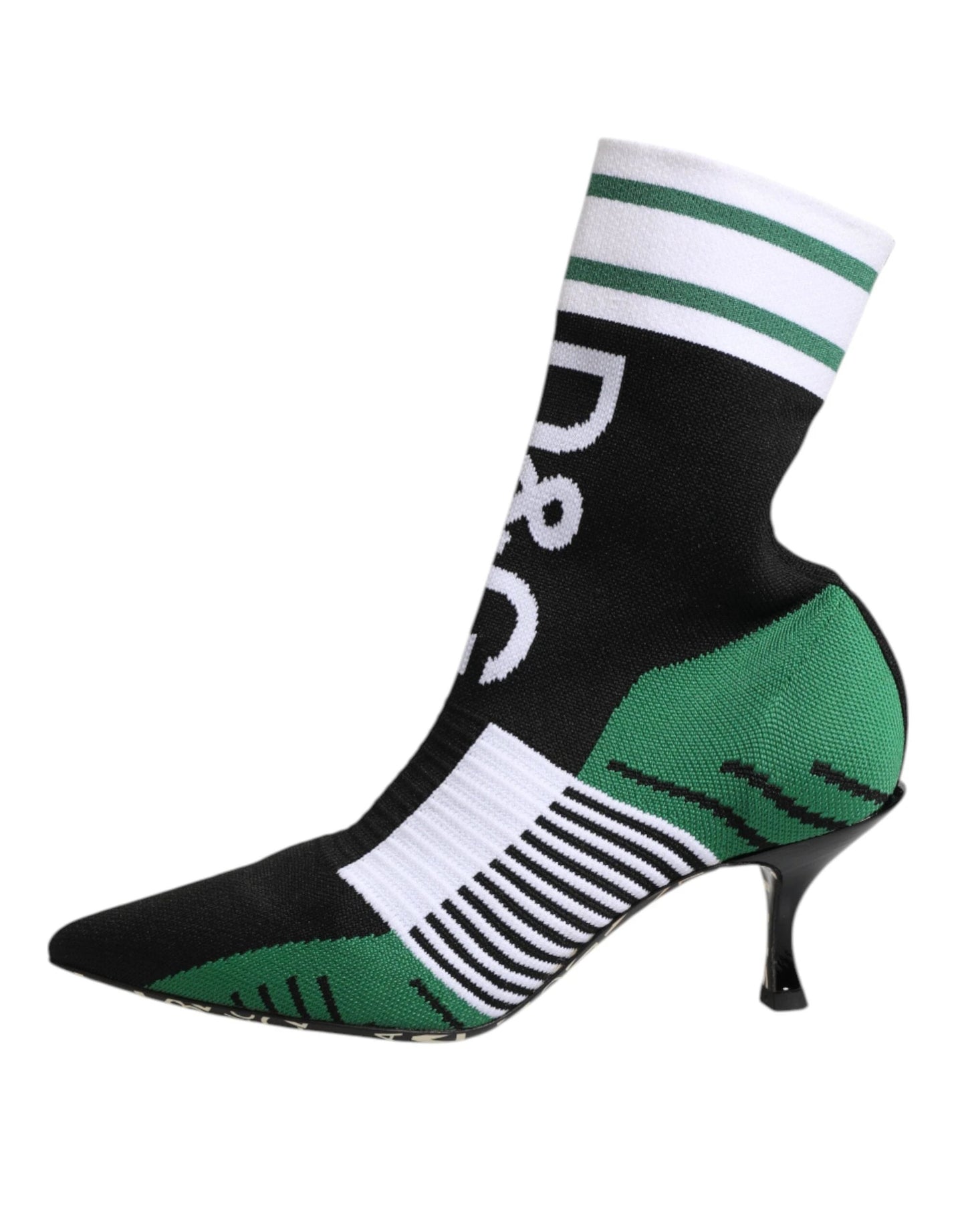 Dolce & Gabbana Green Stretch Sock Style Ankle Boots Shoes by Dolce & Gabbana