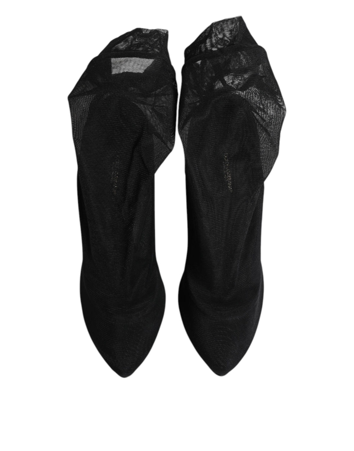 Bottines chaussettes Dolce & Gabbana femme en soie stretch noire – LA11463