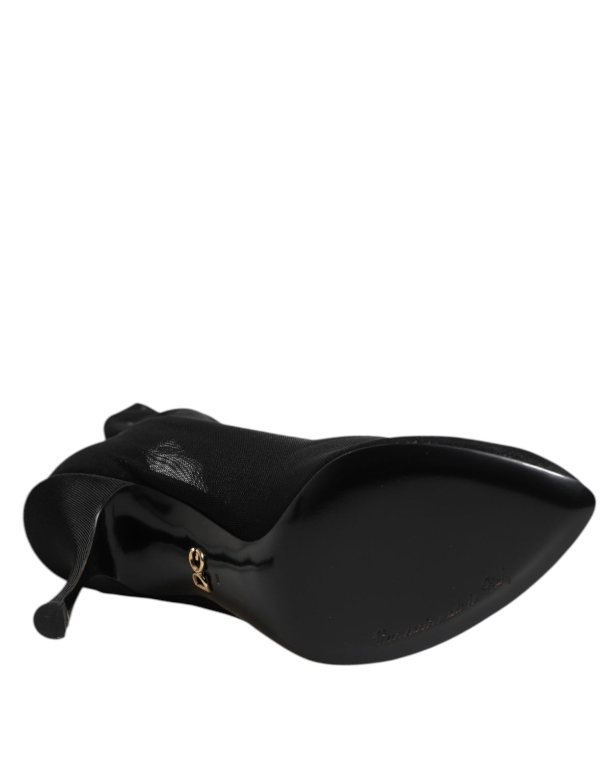 Bottines chaussettes Dolce & Gabbana femme en soie stretch noire – LA11463