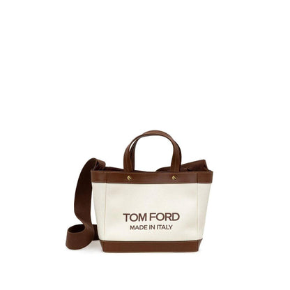 Tom Ford Beige Cotton Tote Bag by Tom Ford