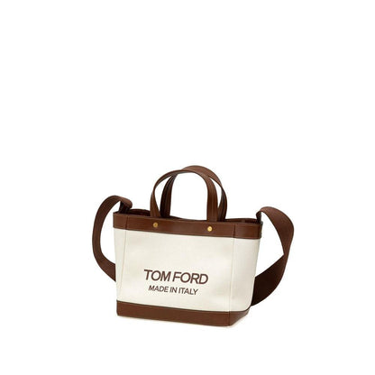 Tom Ford Beige Cotton Tote Bag by Tom Ford