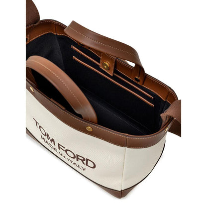 Tom Ford Beige Cotton Tote Bag by Tom Ford