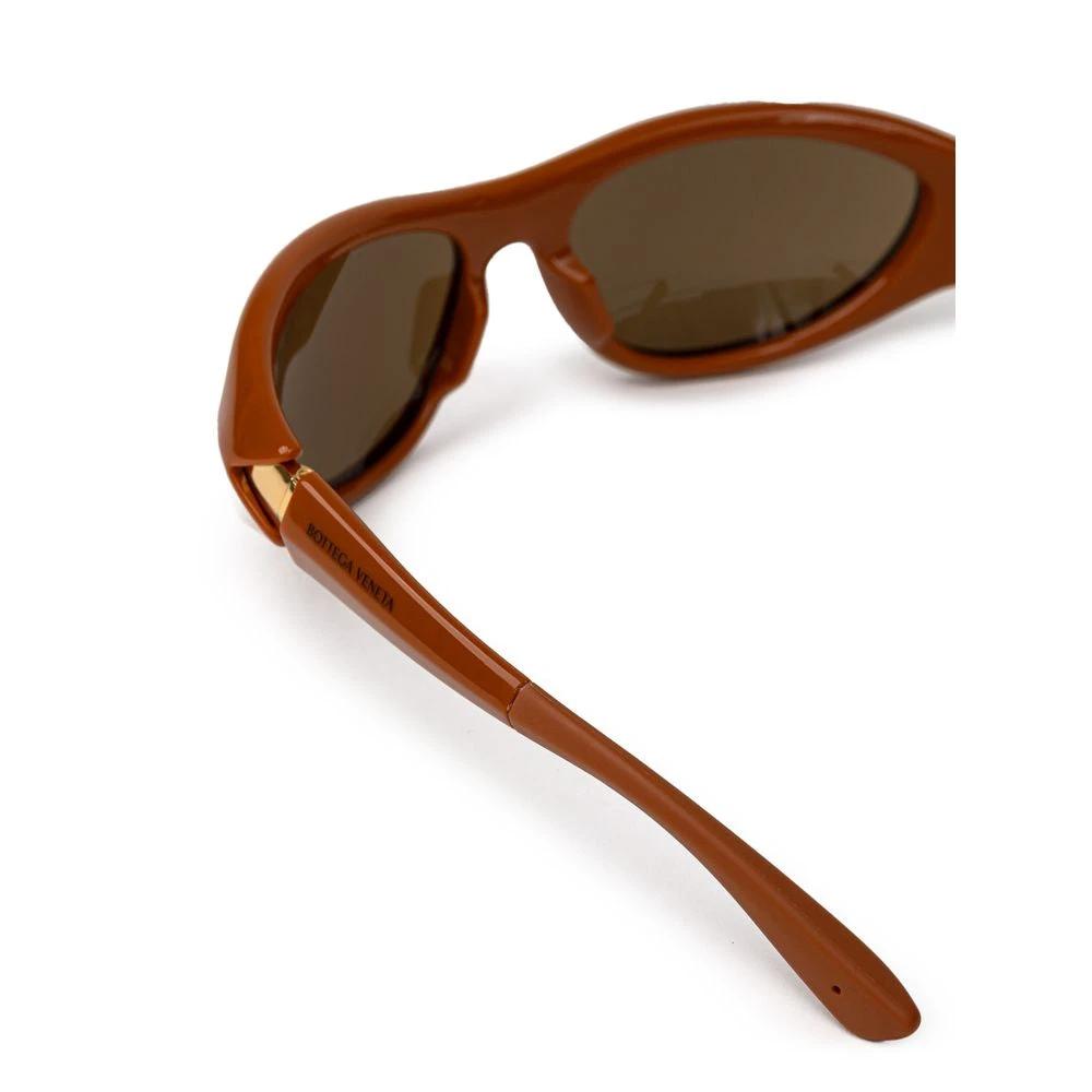 Bottega Veneta Brown Acetate Sunglasses by Bottega Veneta