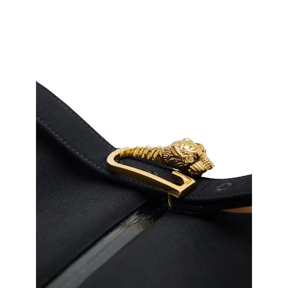 Gucci Black Wool Midi Skirt by Gucci