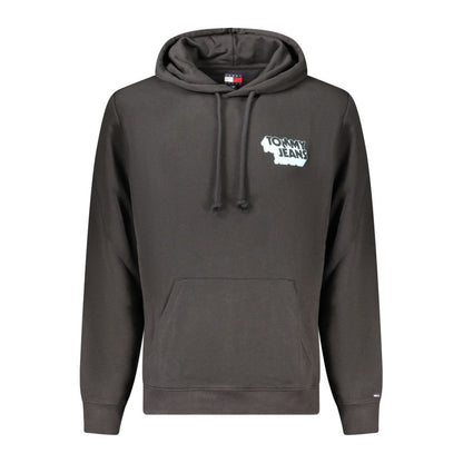 Sweat à capuche Tommy Hilfiger homme en coton noir – TO-39307
