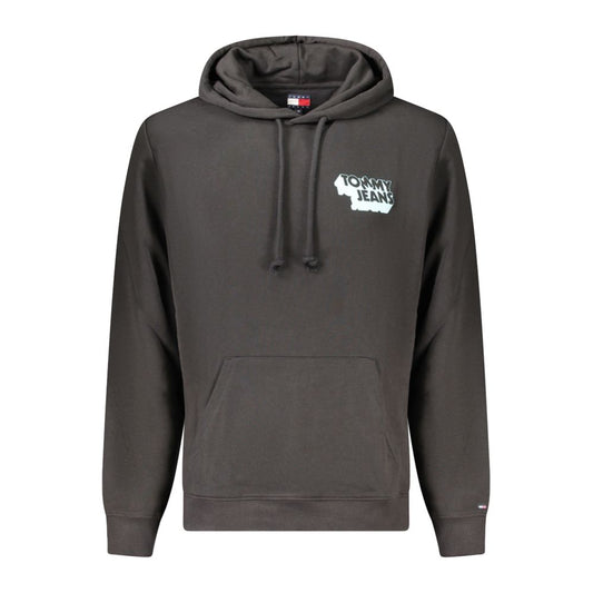 Sweat à capuche Tommy Hilfiger homme en coton noir – TO-39307