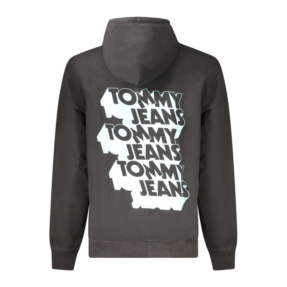 Sweat à capuche Tommy Hilfiger homme en coton noir – TO-39307