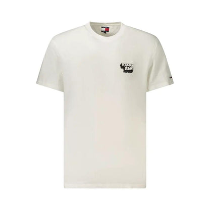 Tommy Hilfiger Bianco Cotton Men T-Shirt by Tommy Hilfiger