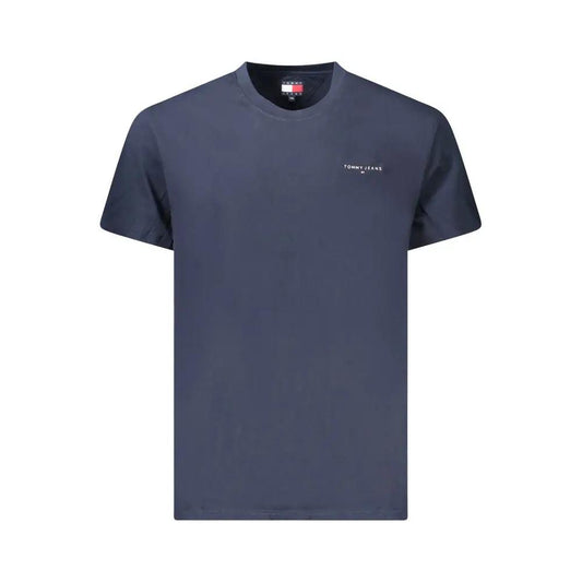 Tommy Hilfiger Blue Cotton Men's T-Shirt by Tommy Hilfiger