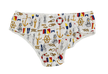 Dolce & Gabbana Underwear Sailor Print Silk Bottoms