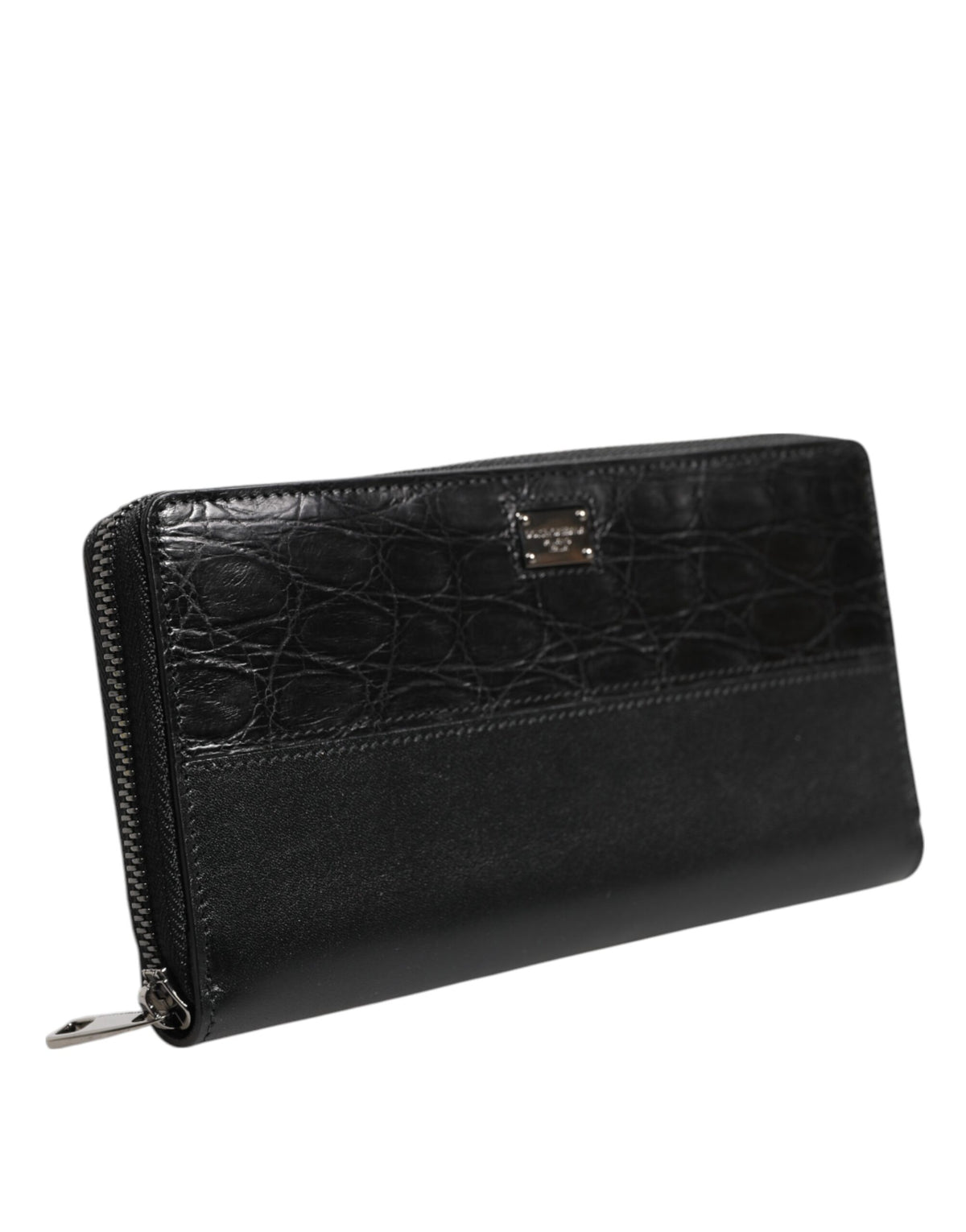 Portefeuille continental zippé Dolce & Gabbana homme en cuir noir – BAG4700