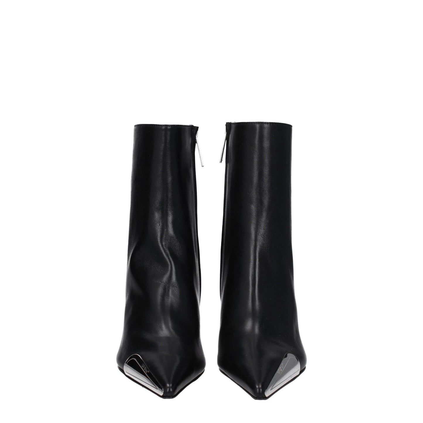 Off-White Black Leather Ankle Boots by Off-White
