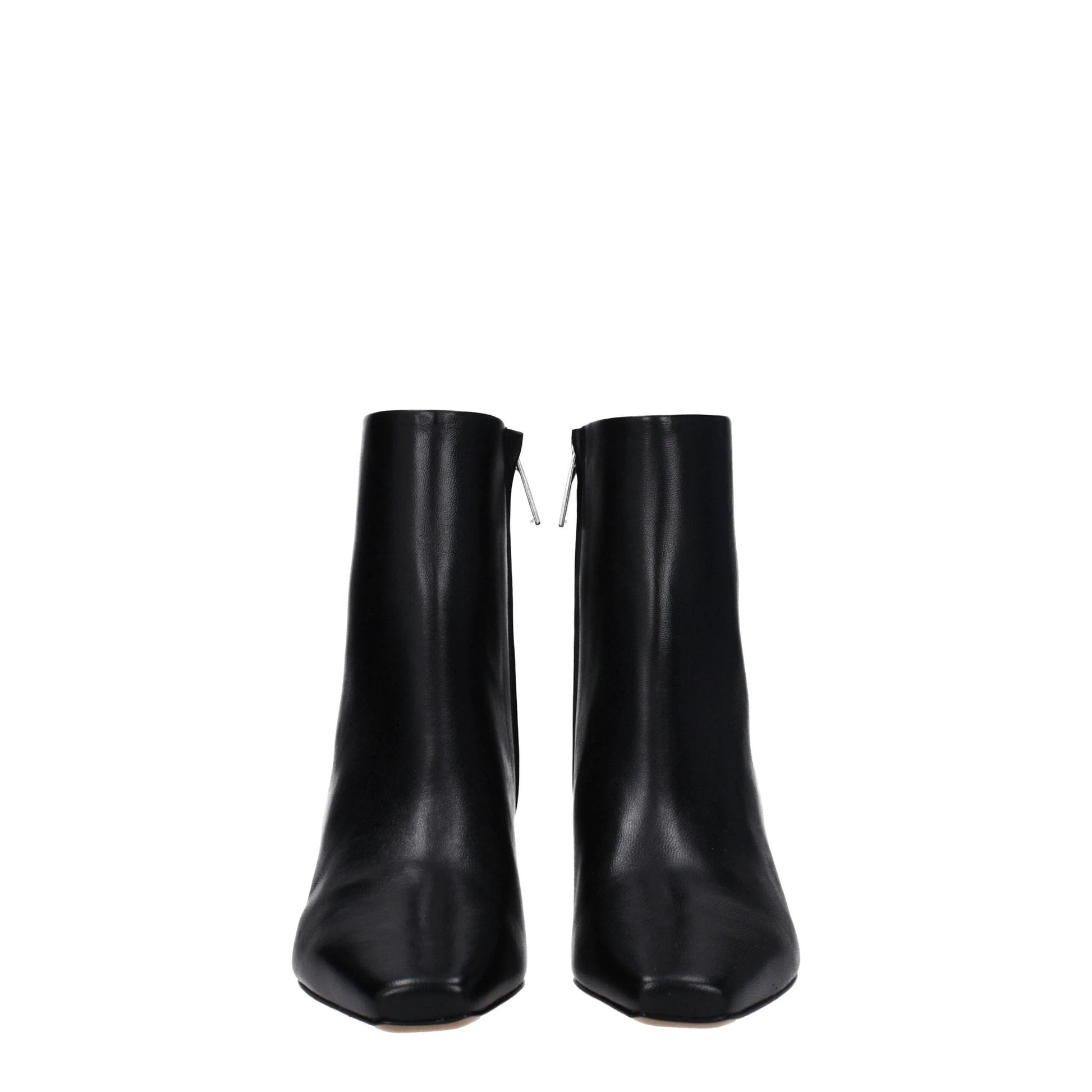 Off-White Black Leather Ankle Boots by Off-White