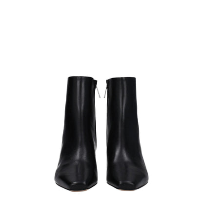 Off-White Black Leather Ankle Boots by Off-White
