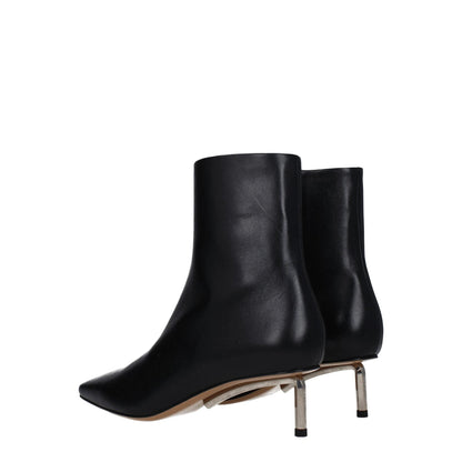 Off-White Black Leather Ankle Boots by Off-White