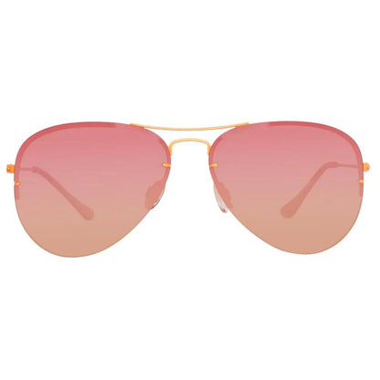 Benetton Orange Metal Sunglasses by Benetton