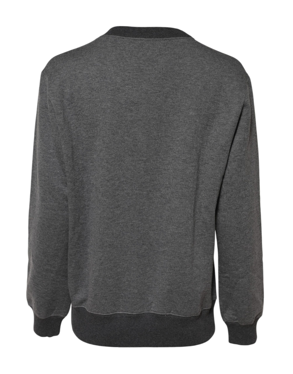 Pull Dolce & Gabbana à logo DG brodé en coton et cachemire gris – TSH90731