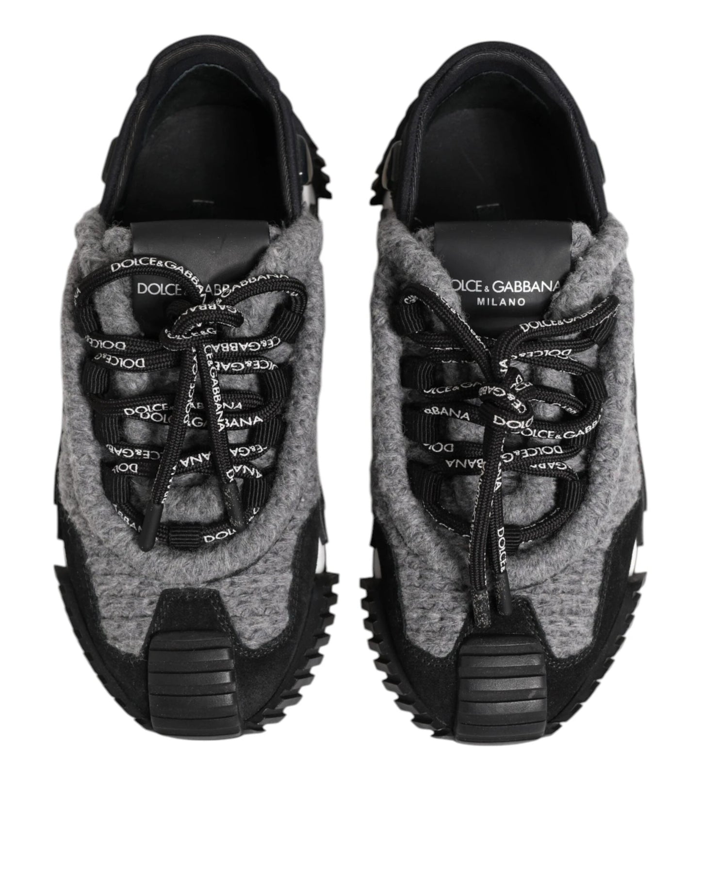 Dolce & Gabbana Black Gray NS1 Low Top Sneakers Shoes by Dolce & Gabbana