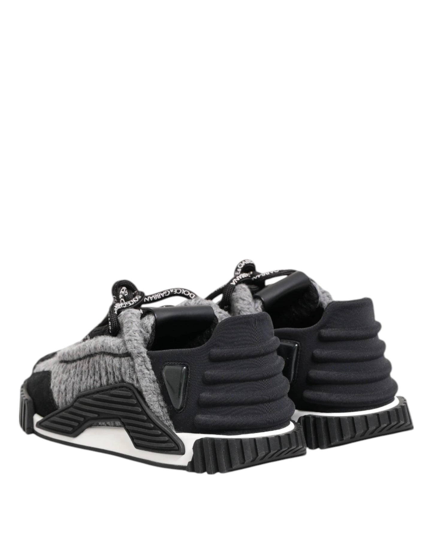 Dolce & Gabbana Black Gray NS1 Low Top Sneakers Shoes by Dolce & Gabbana