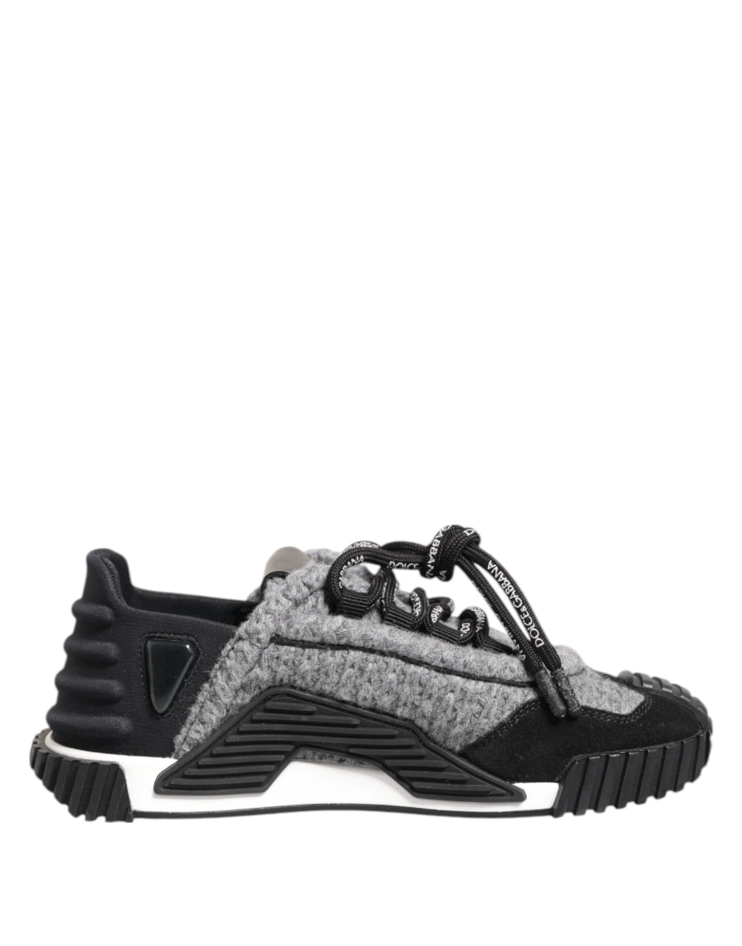Dolce & Gabbana Black Gray NS1 Low Top Sneakers Shoes by Dolce & Gabbana